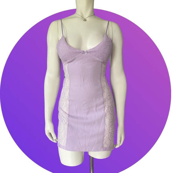 Dolls Kill Dresses & Skirts - Dolls Kill Lavender Lace Mini Dress